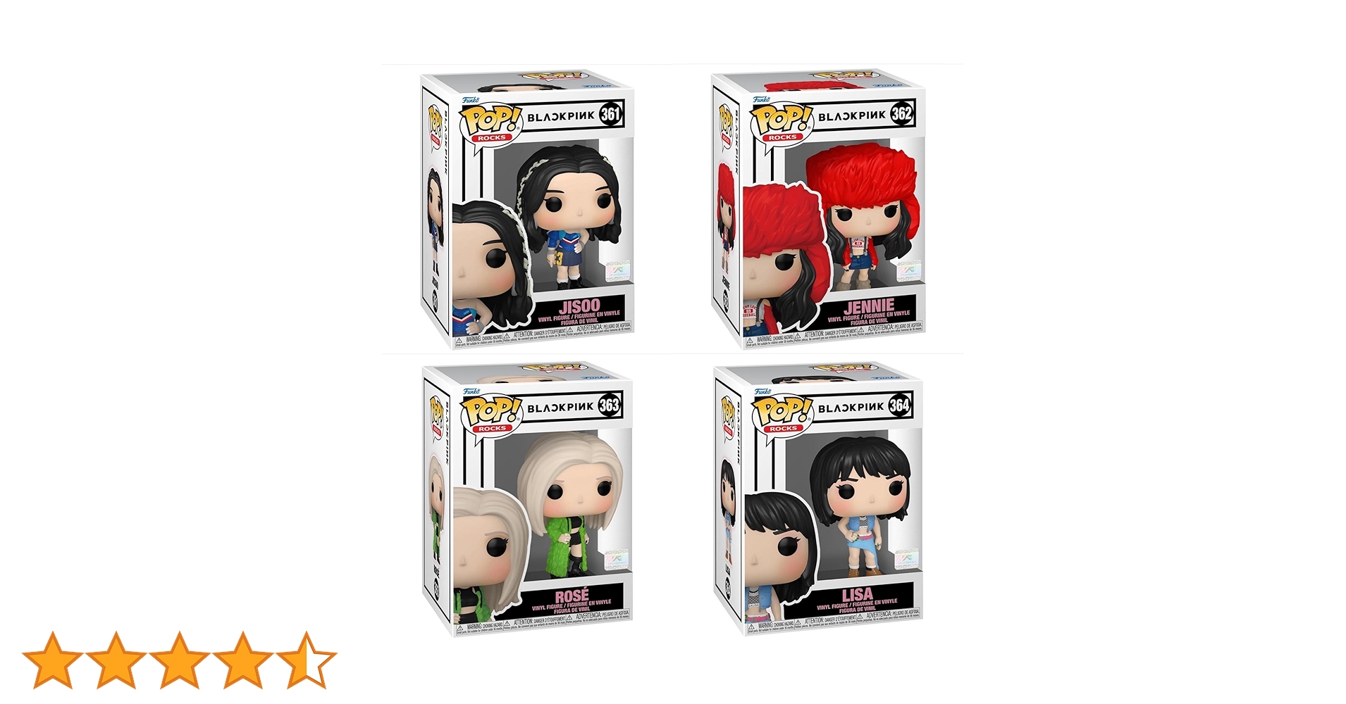 BLACKPINK FUNKO POP 全員 Funko Pop! Blackpink - Set of 4 Lisa, Jennie, Jisoo, and